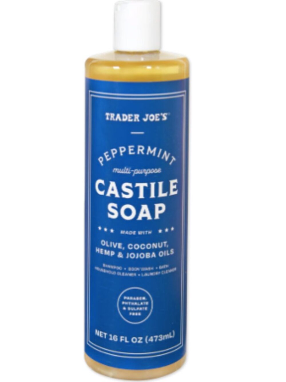 Trader Joe's TJ Peppermint Multi-Purpose Castile Soap NEW